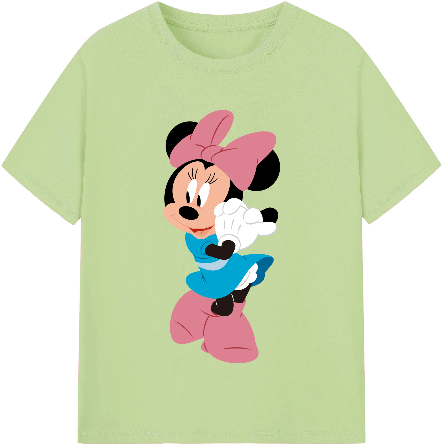 （画像用） ミッキーマウス Mickey Mouse 綿100％半袖Tシャツ（フロントプリント）